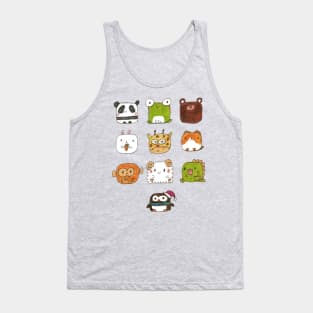 Cute Pack of Animal Figures Tank Top